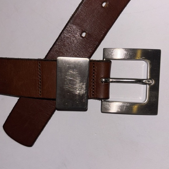 Kenneth Cole Dark Brown Leather Belt - Picture 5 of 5